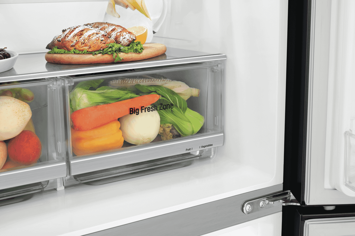 LG GFL570MBL 570L French Door Refrigerator at The Good Guys