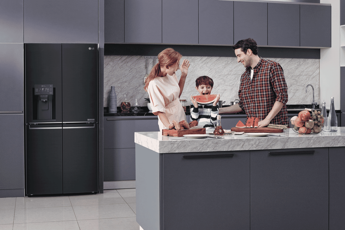 LG GFL570MBL 570L French Door Refrigerator at The Good Guys