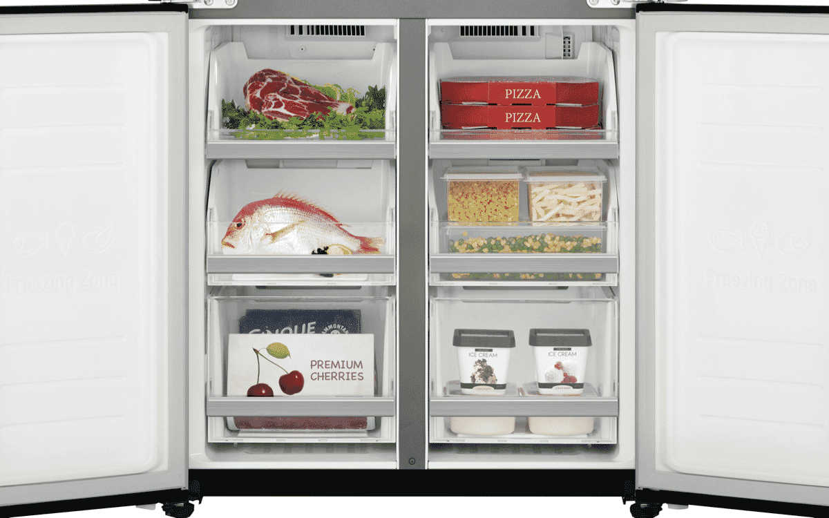 LG GFL570MBL 570L French Door Refrigerator at The Good Guys