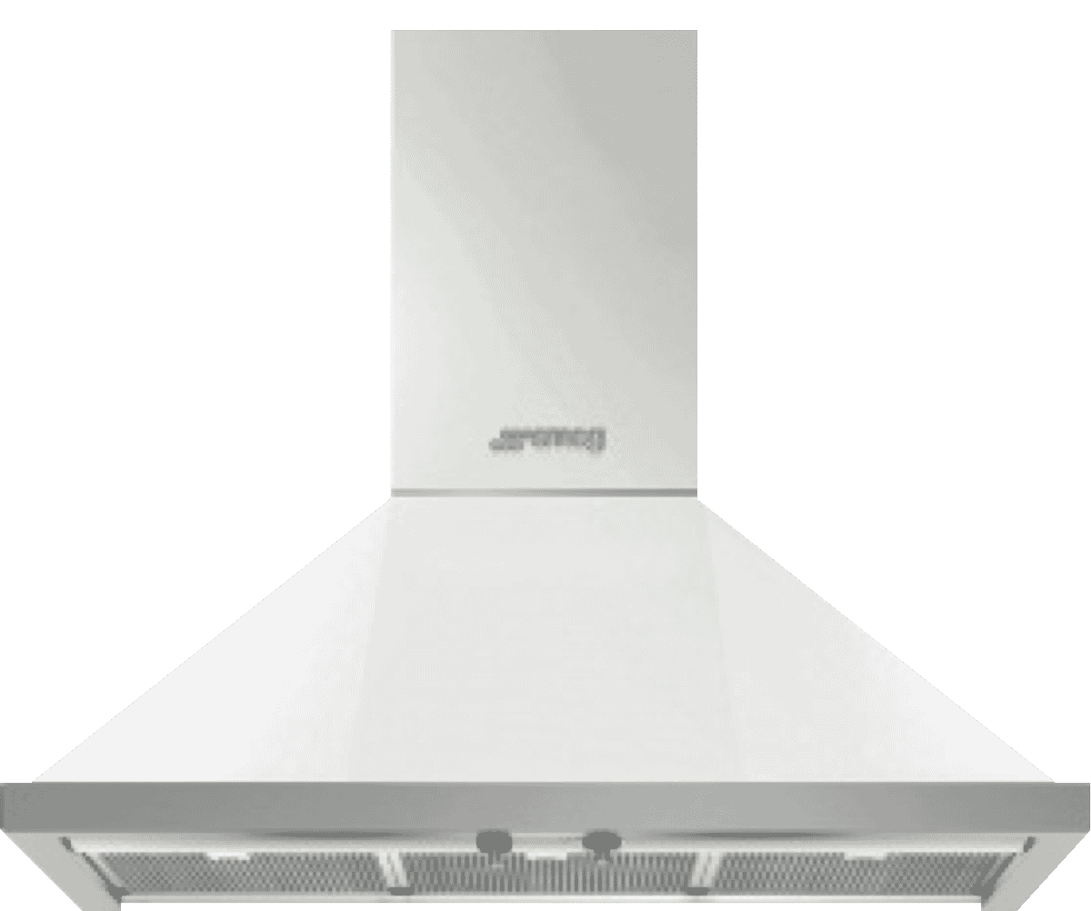 Smeg KPFA9WH Portofino 90cm Canopy Rangehood White at The Good Guys
