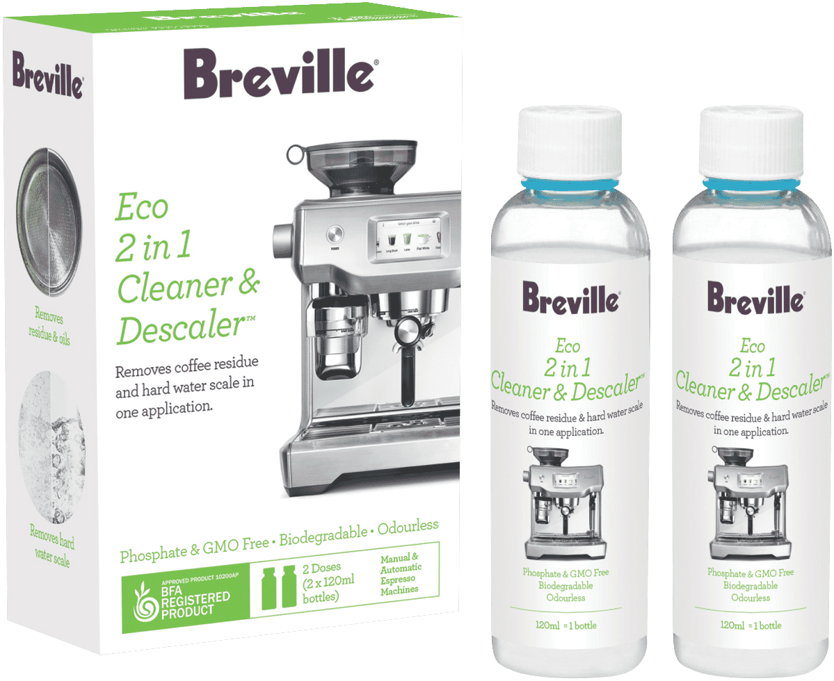 Breville BES014CLR0NAN1 Eco 2 In 1 Cleaner & Descaler at The Good Guys