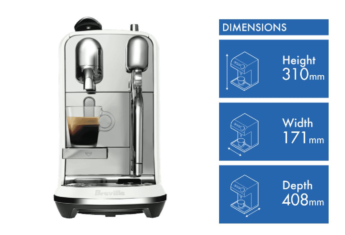 Nespresso Creatista Plus Sea Salt White