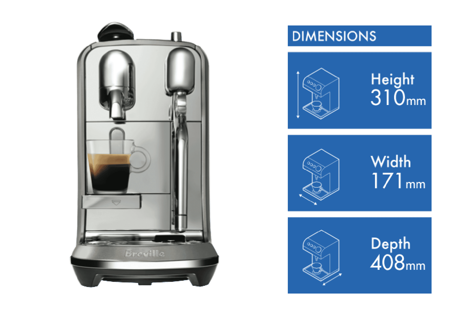 Nespresso Creatista Plus Smoked Hickory