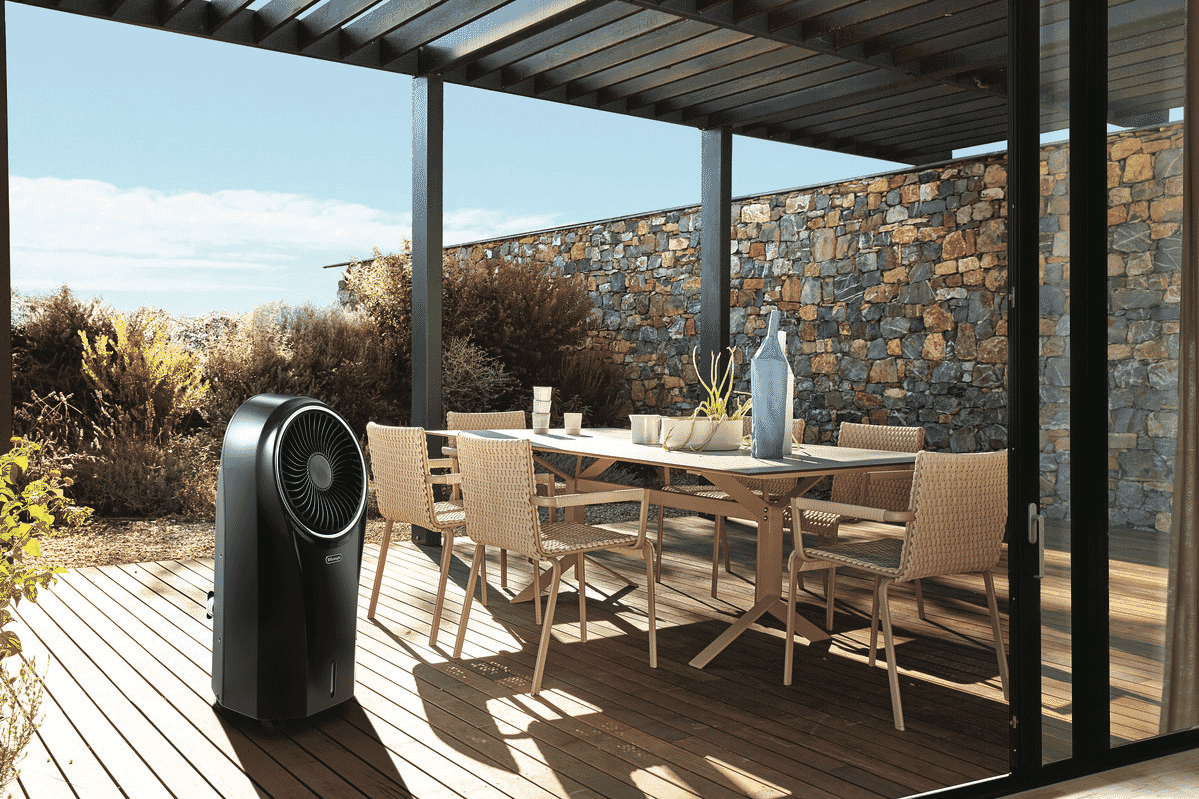 DeLonghi EV250BK Evaporative Cooler Black at The Good Guys