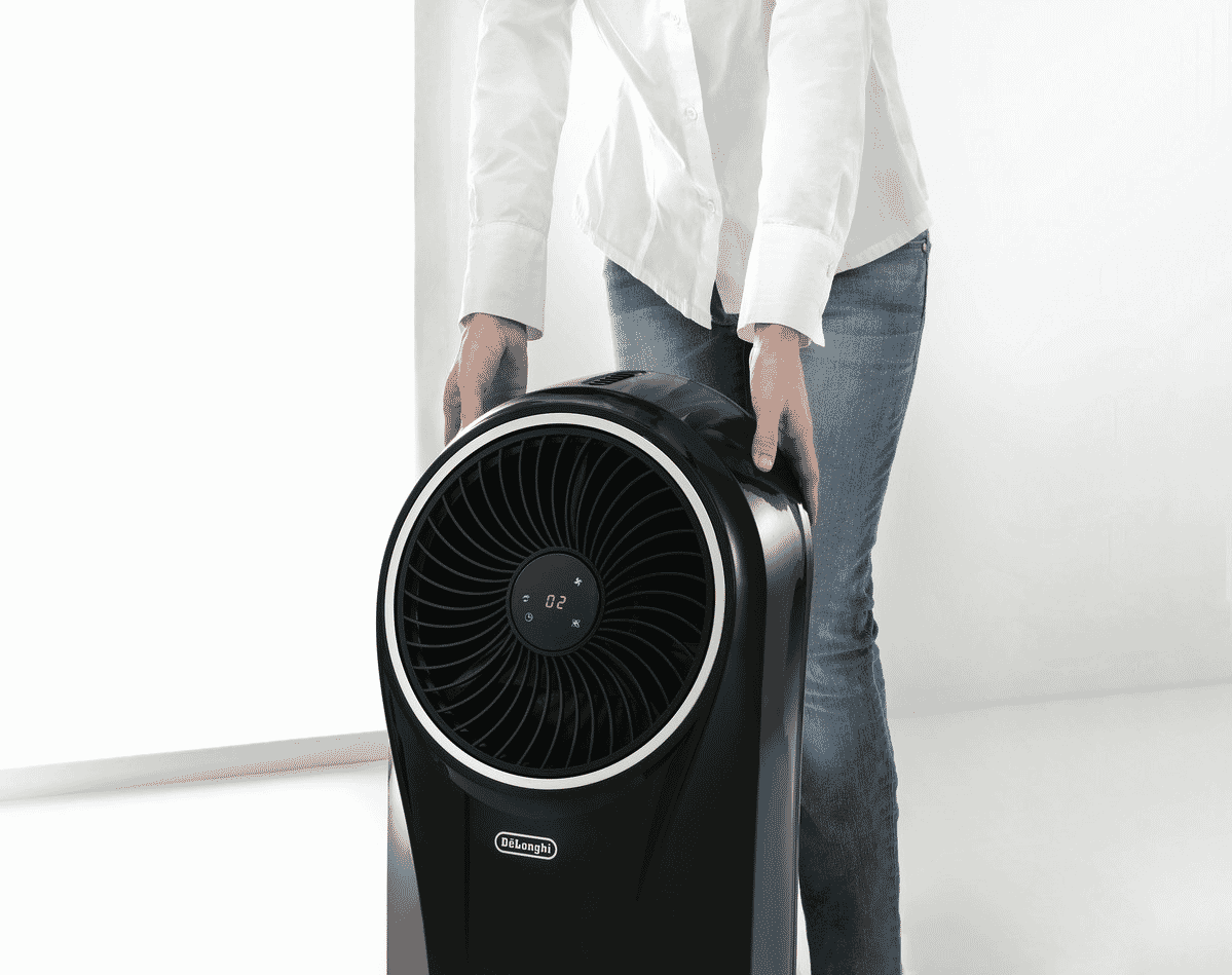 DeLonghi EV250BK Evaporative Cooler Black at The Good Guys