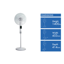 DeLonghi DETF115 116cm Tower Fan with Remote at The Good Guys