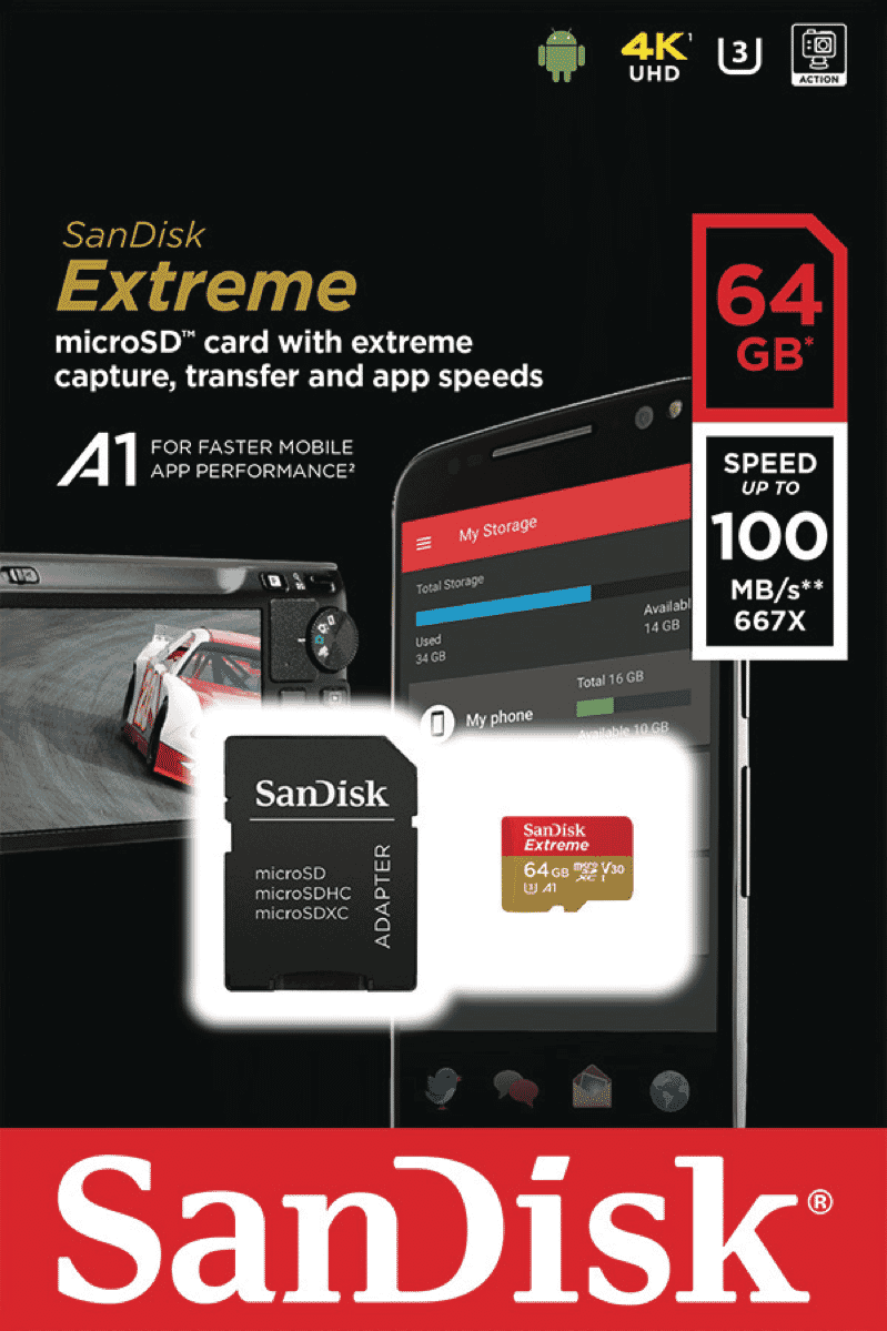 Sandisk 64gb Microsdxc Extreme Memory Card At The Good Guys