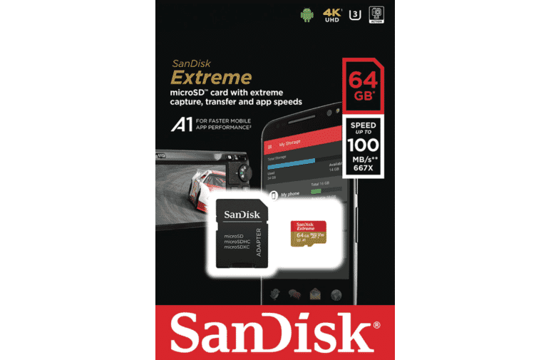 Metropolitan Similar Auto Sandisk 4271779 64GB MicroSDXC Extreme Memory Card at The Good Guys