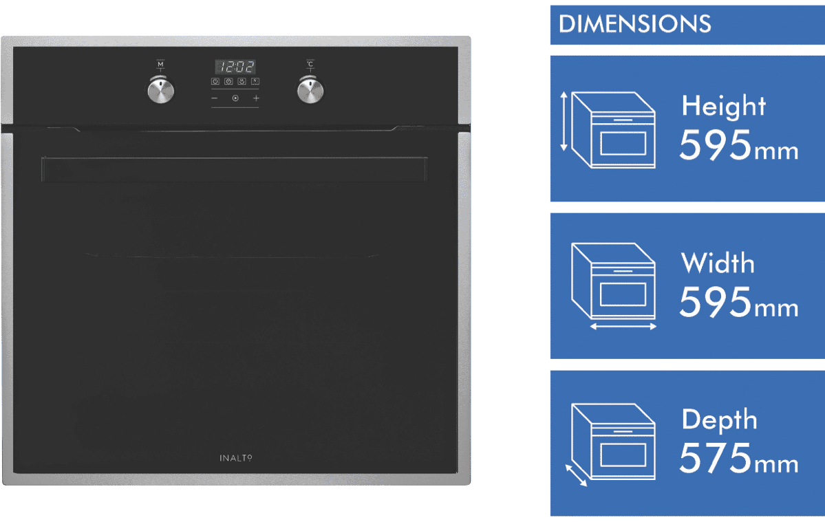 InAlto IO60XL5M 60cm Electric Oven at The Good Guys