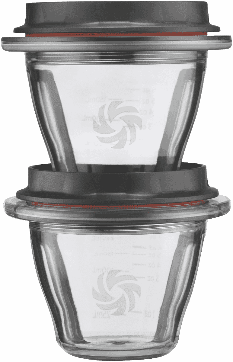 VITAMIX 063224 Ascent Series 2 x 225ml Bowls (excludes Blade Base) at