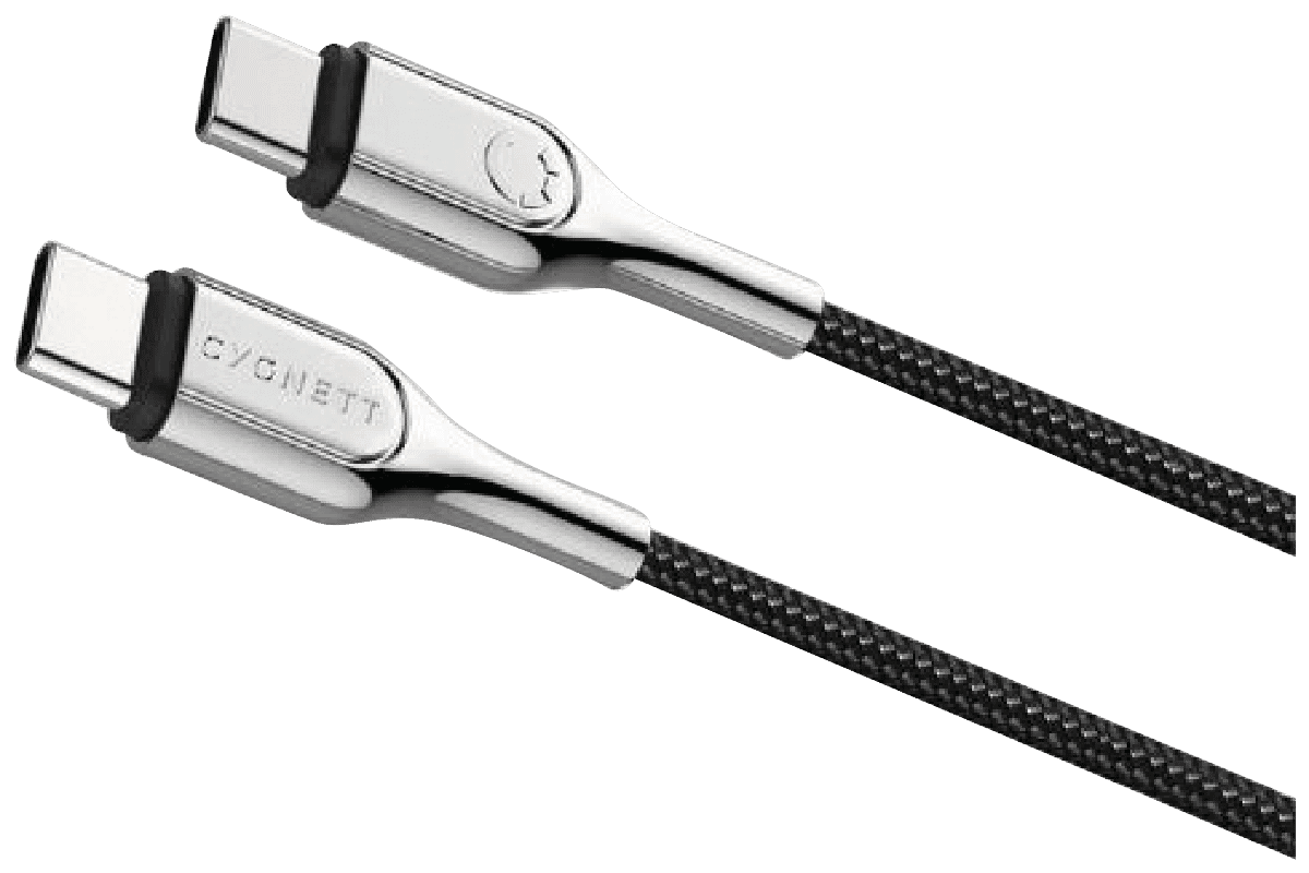 Cygnett USB-C to USB-C 2.0 Armored Cable 2M Black