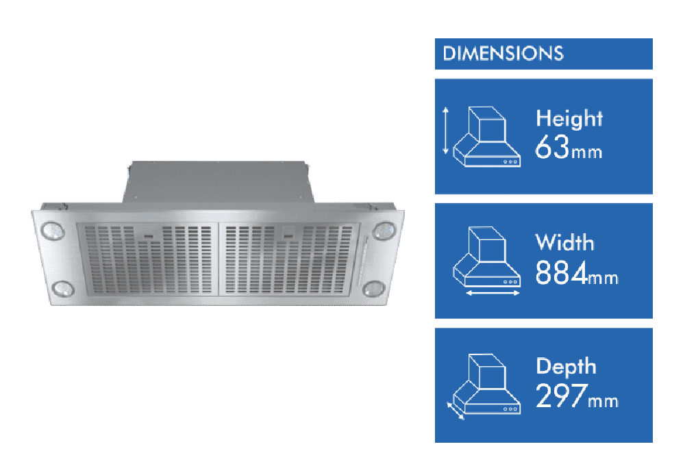 Miele 90cm Integrated Rangehood