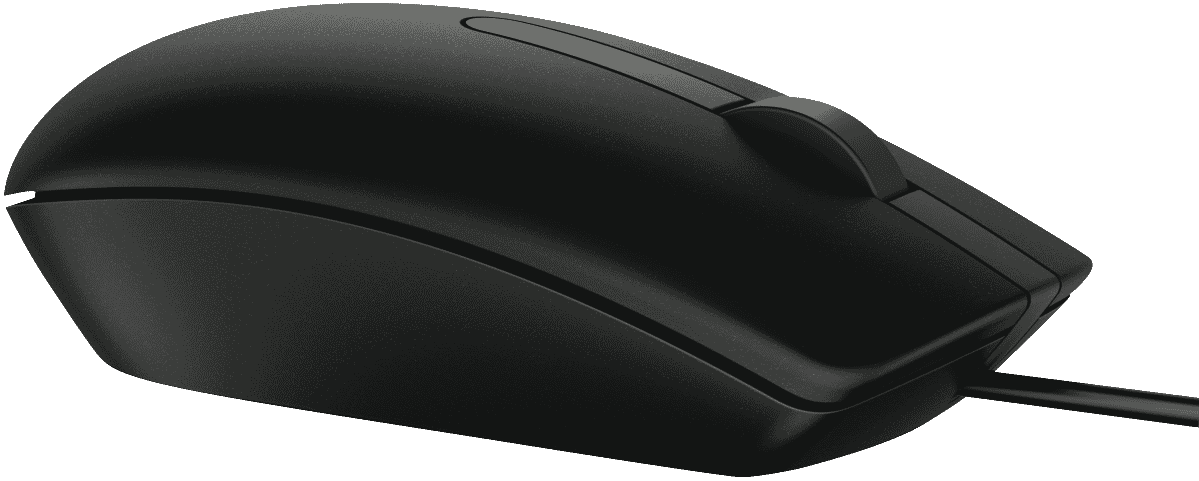 Dell 570-AASJ Corded Optical Mouse MS116 - Black at The Good Guys