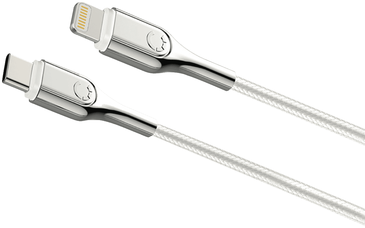 CygnettLightning to USB-C Armoured Cable 2M - White50063878