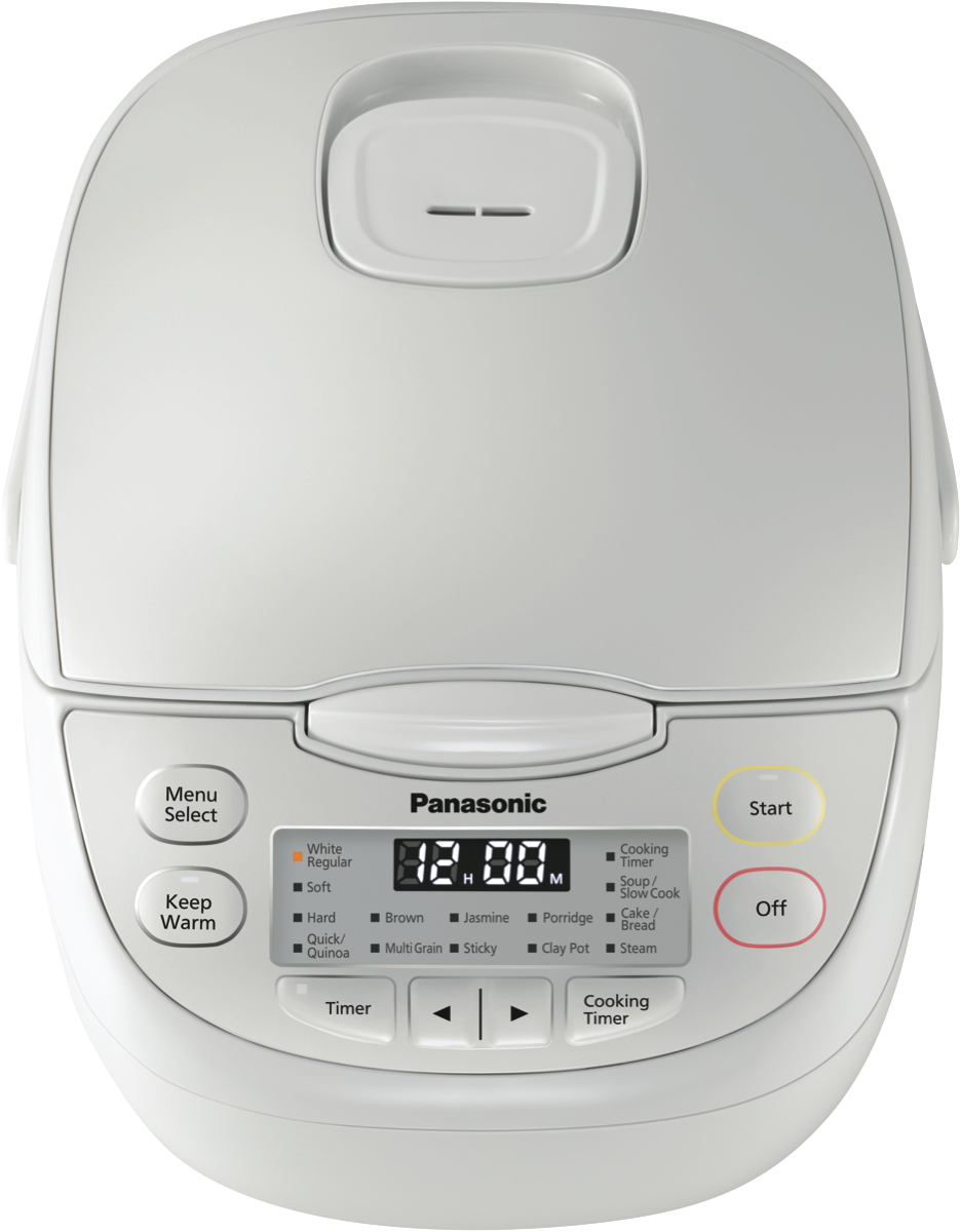 Panasonic SRCN108WST Deluxe 5 Cup Rice Cooker at The Good Guys