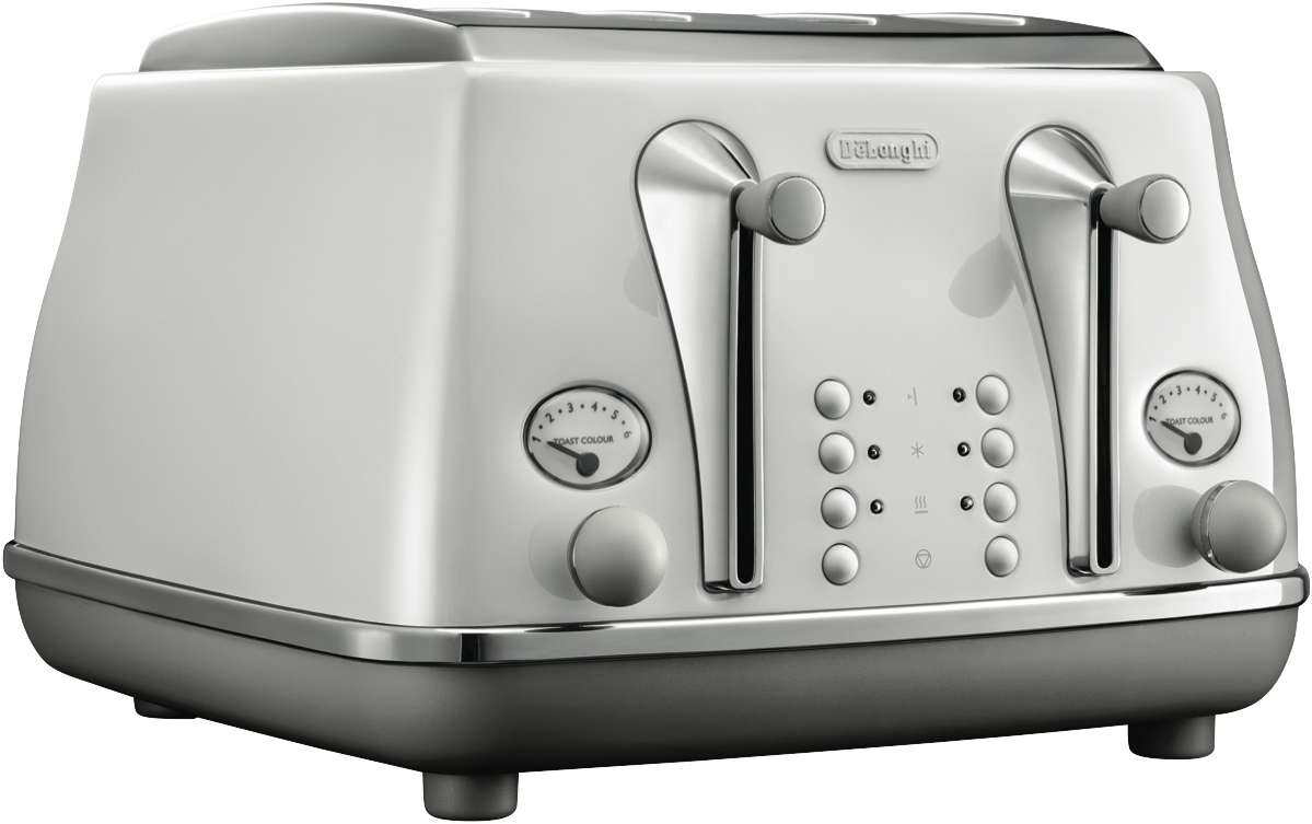 DeLonghi Icona Capitals 4 Slice Toaster Sydney White CTOC4003W