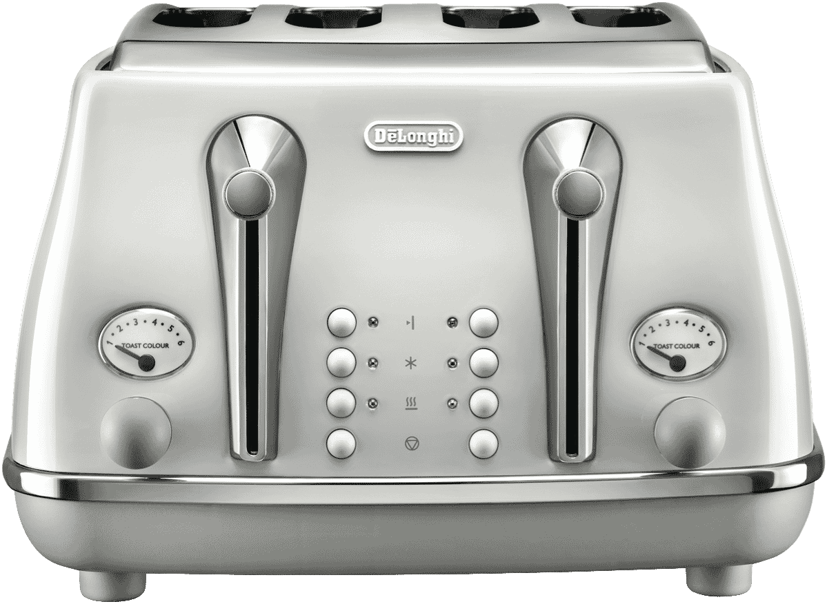 DeLonghi Icona Capitals 4 Slice Toaster Sydney White