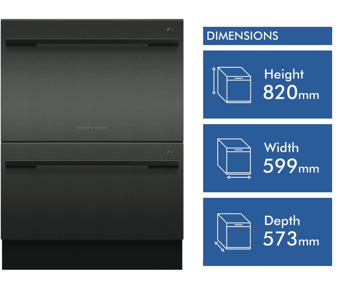 Fisher & Paykel DD60DDFB9 60cm Double DishDrawer at The Good Guys