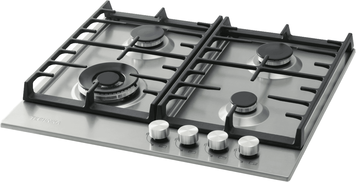 Technika TGC6GX 60cm Stainless Steel Gas Cooktop at The Good Guys