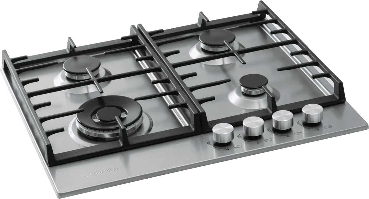 Technika TGC6GX 60cm Stainless Steel Gas Cooktop at The Good Guys