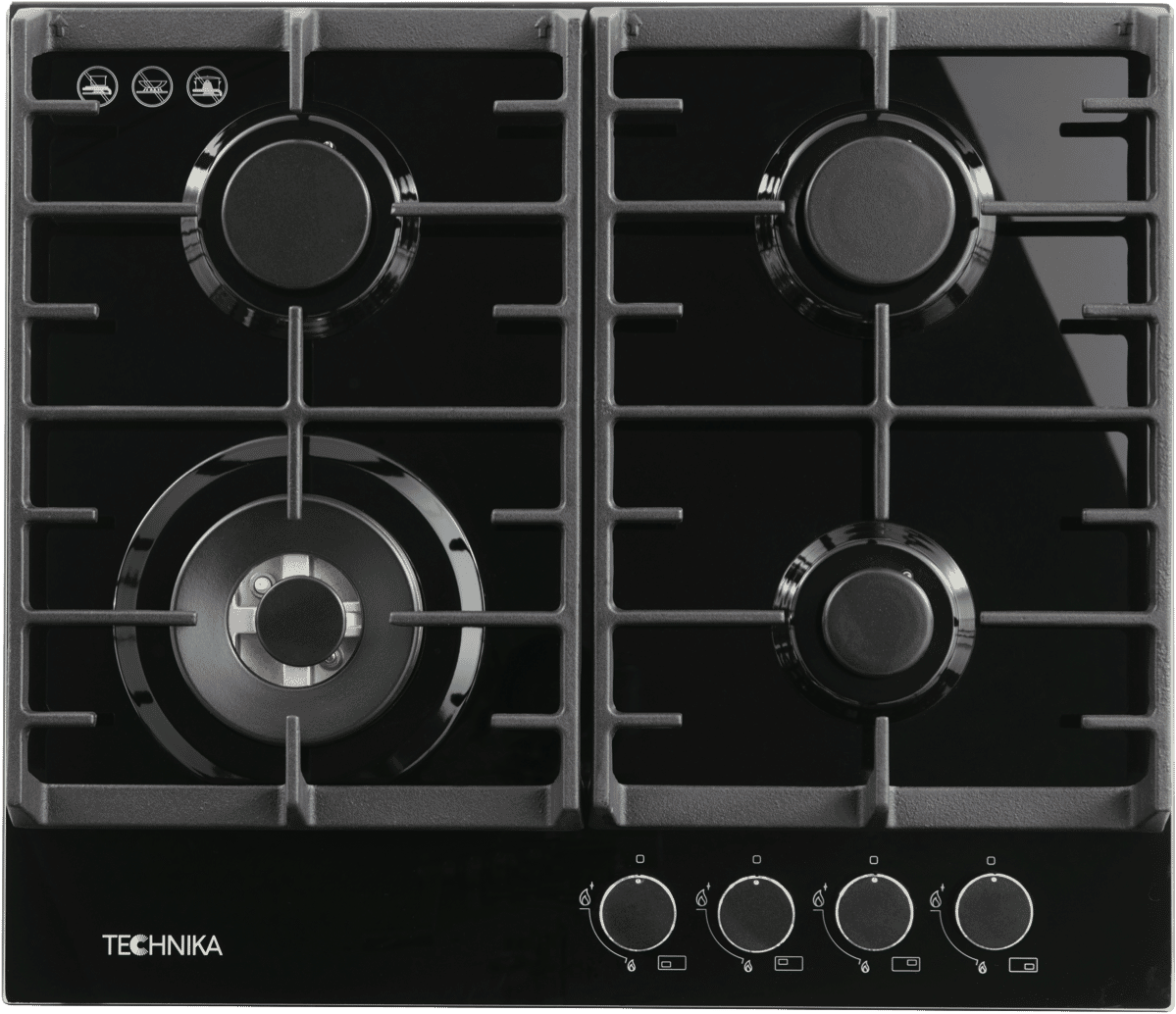Technika TGC6GBK 60cm Gas Cooktop at The Good Guys