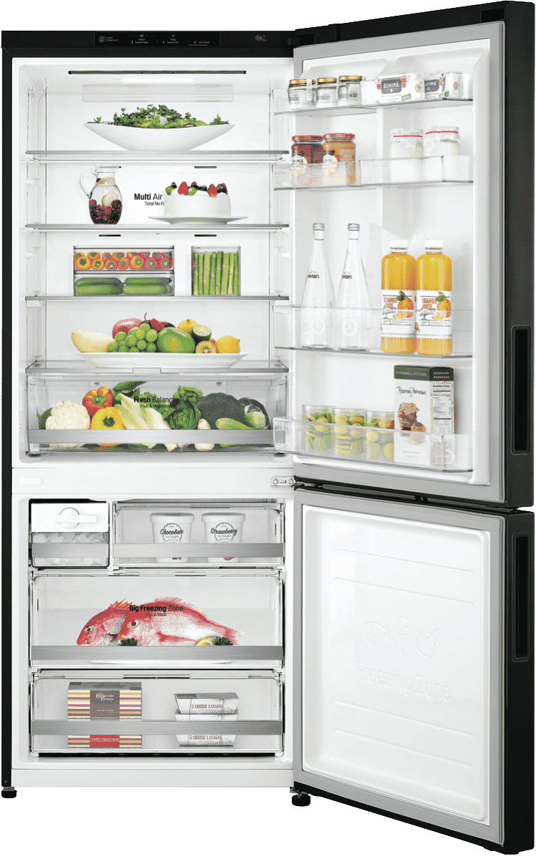LG GB455MBL 454L Bottom Mount Refrigerator at The Good Guys