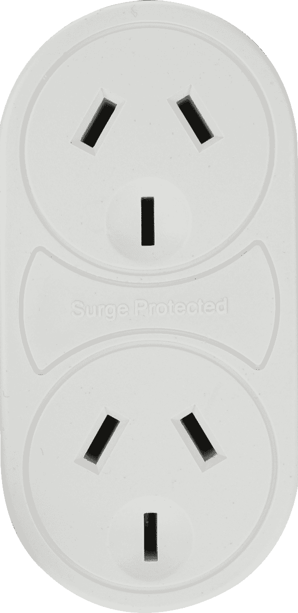 Jackson Surge Protected Double Adaptor
