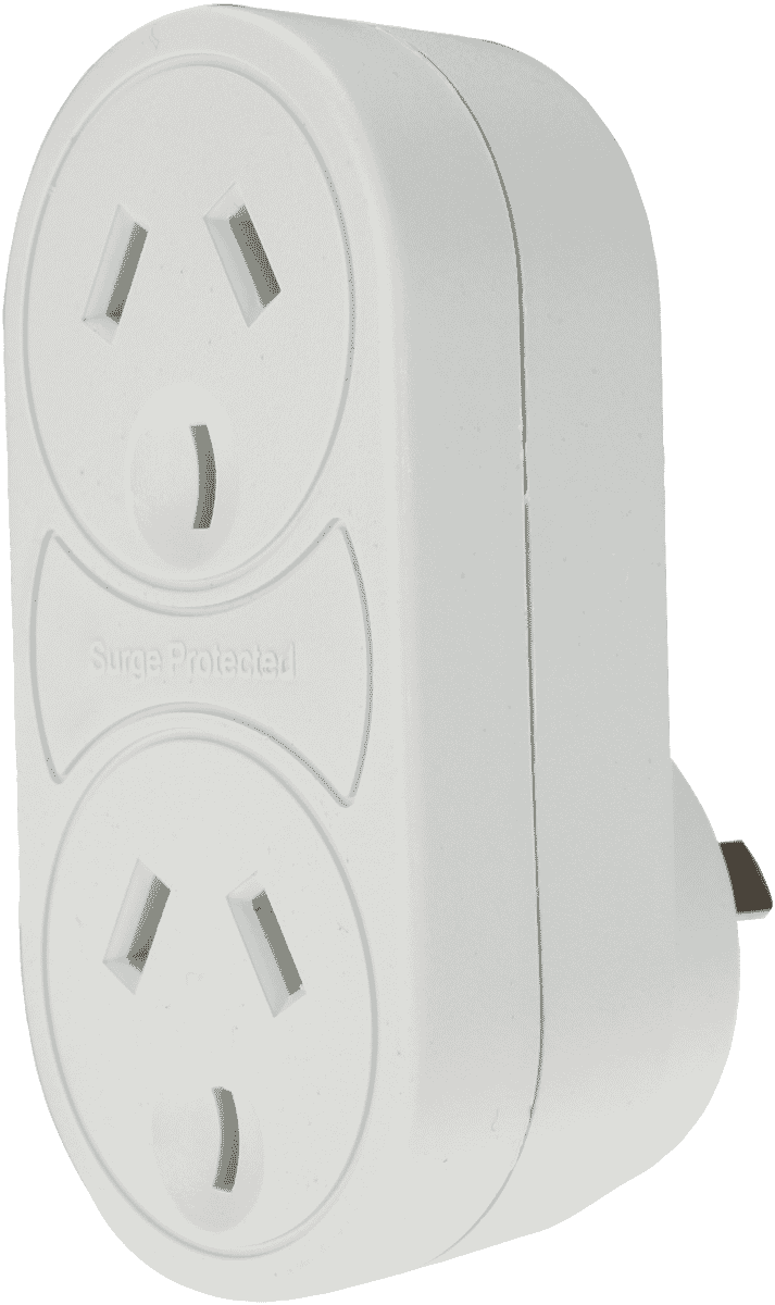 Jackson Surge Protected Double Adaptor