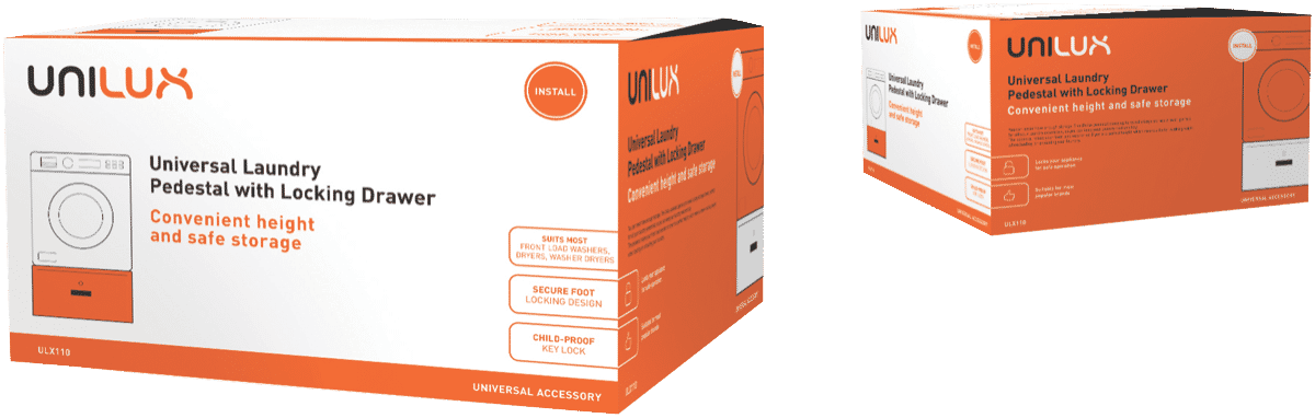 Unilux Laundry Pedestal With Lock ULX110