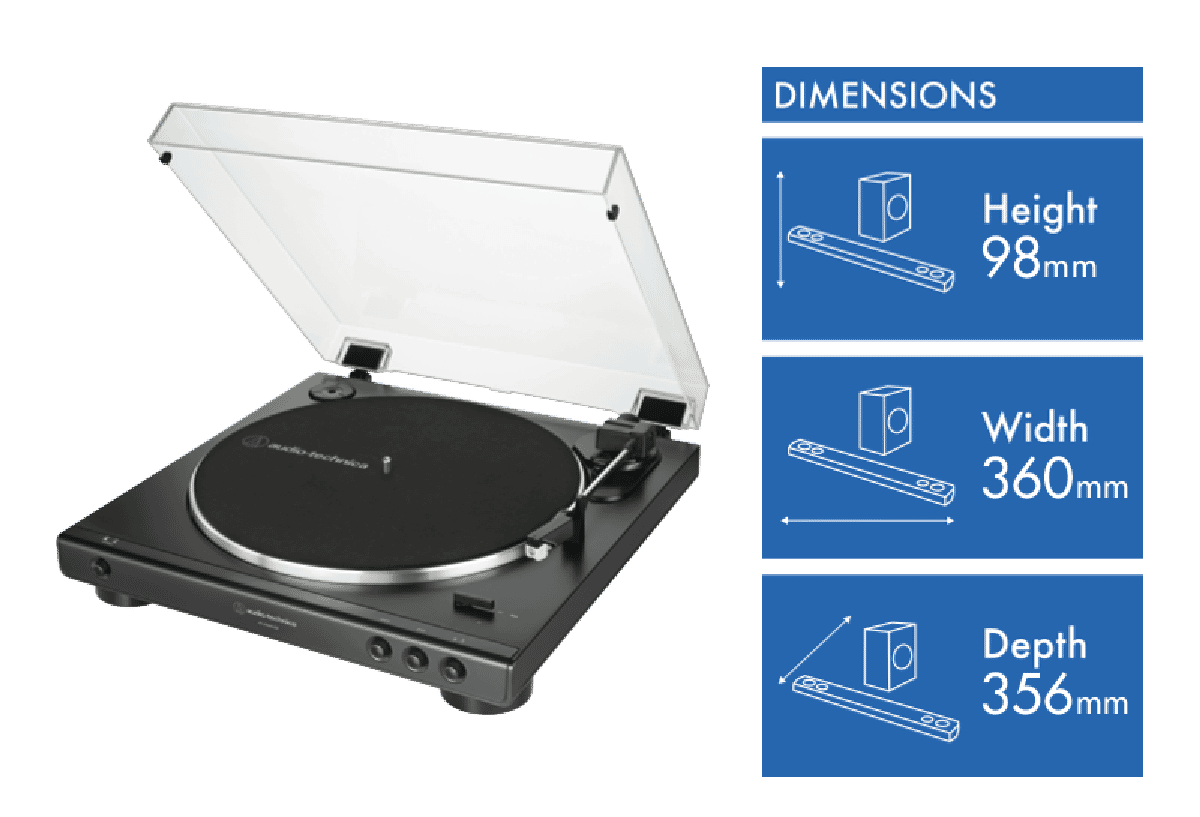 Audio Technica LP60X Turntable with USB ATLP60XUSBBK