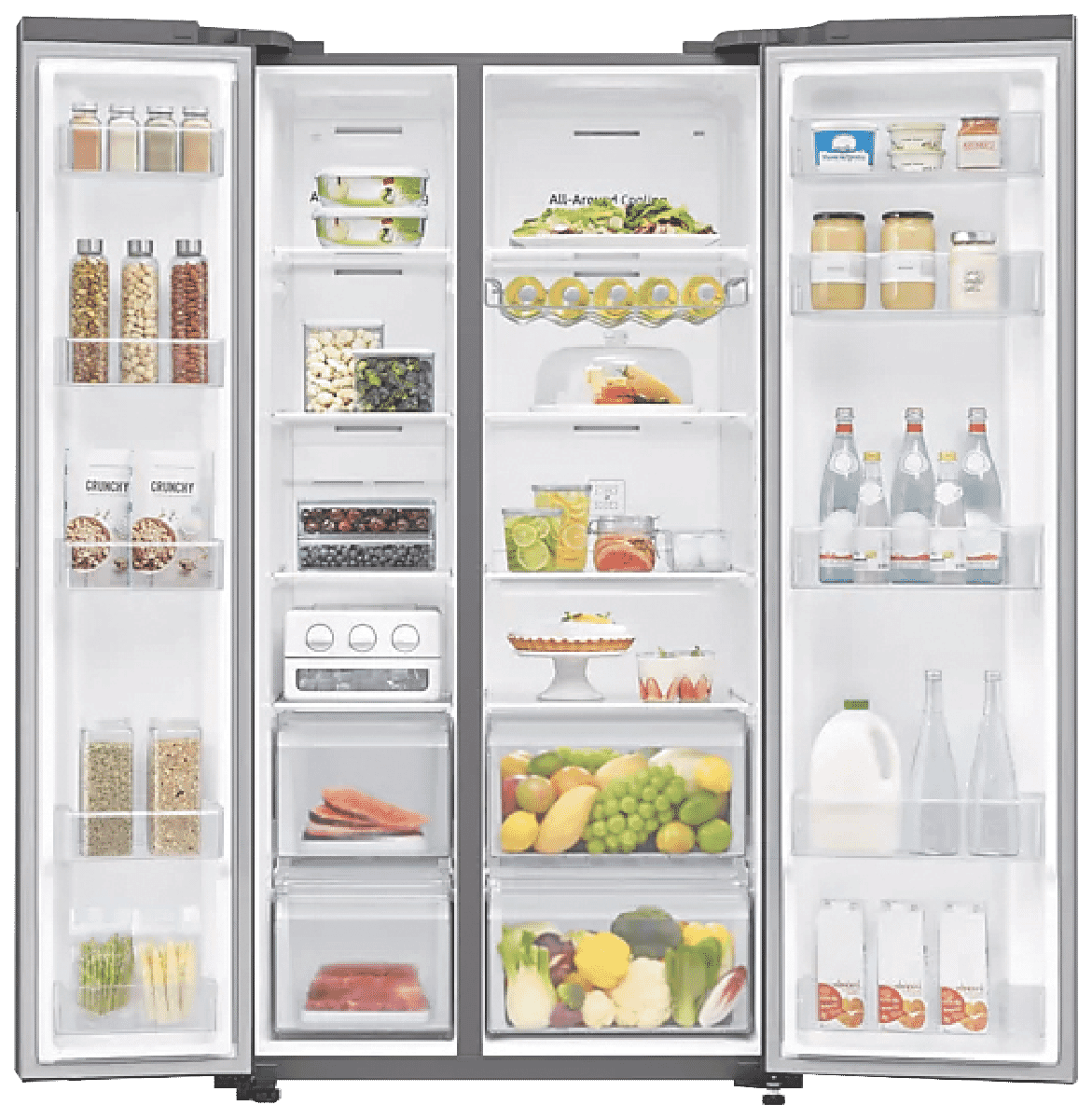 Samsung SRS693NLS 696L Side By Side Refrigerator at The Good Guys