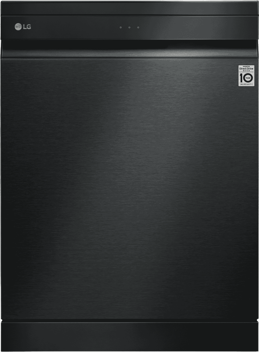 lg quadwash matte black truesteam dishwasher