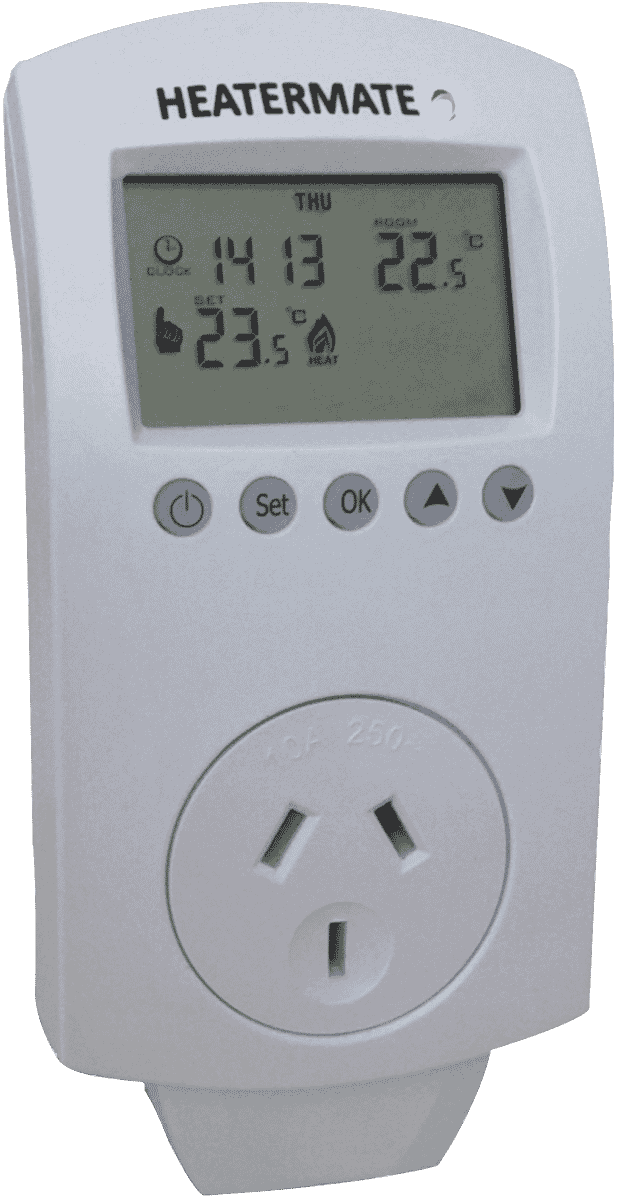 HeaterMate HY02TP Heatermate Digital Thermostat with Timer at The Good Guys