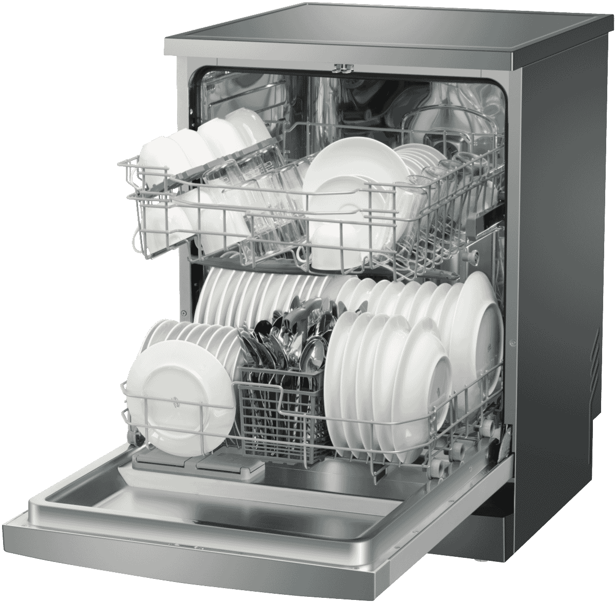 Haier HDW13V1S1 Stainless Steel Freestanding Dishwasher at The Good Guys