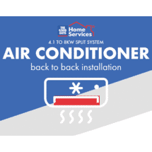 SERVICESSplit Air Conditioner 4.1 To 8KW Back To Back Install50066404