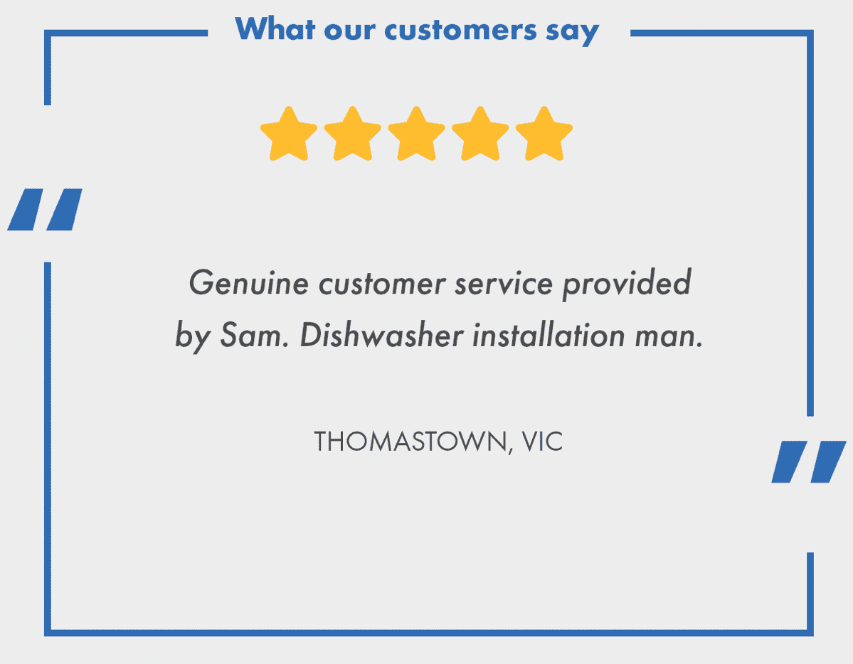 The Good Guys TGGHSONDW1 Dishwasher Installation at The Good Guys