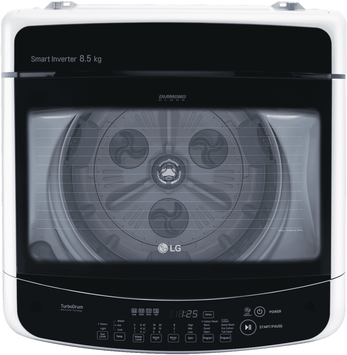 LG WTG8521 8.5kg Top Load Washer at The Good Guys