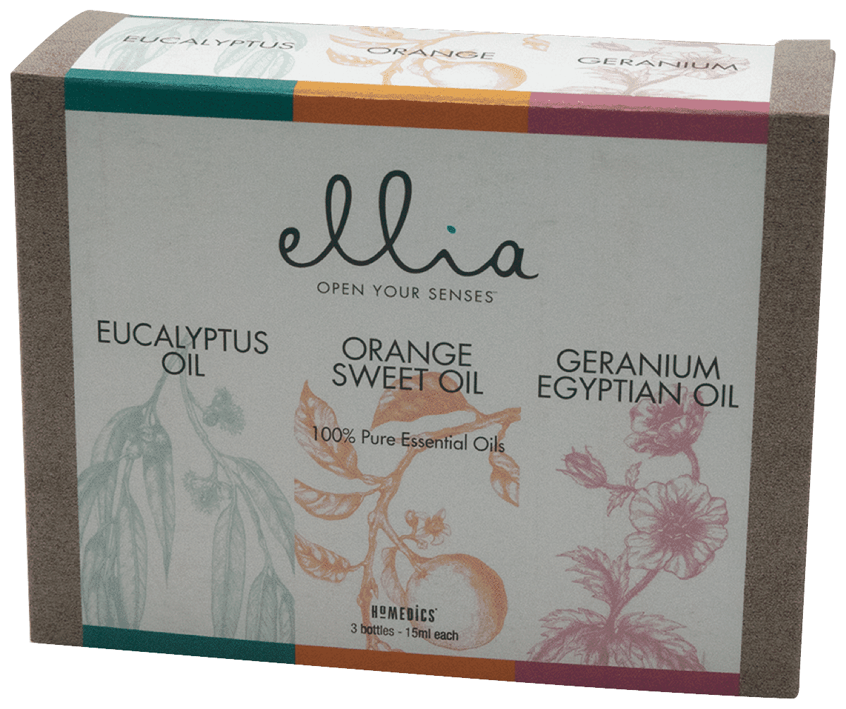 Ellia Ellia Oil 15mls Triple Pack - Eucalyptus, Orange, Geranium
