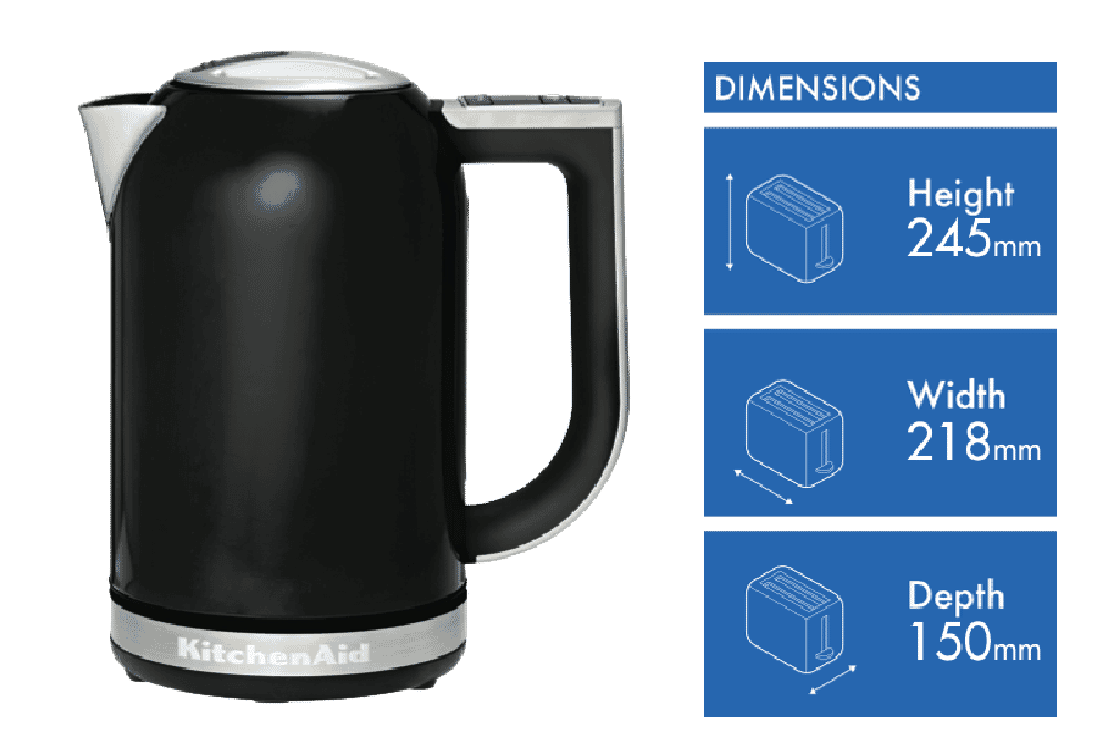 KitchenAid 1.7L Artisan Kettle Onyx Black