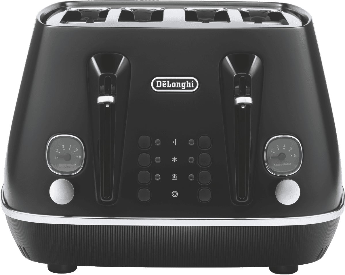 DeLonghi CTIN4003BK Distinta Moments 4 Slice Toaster Black at The