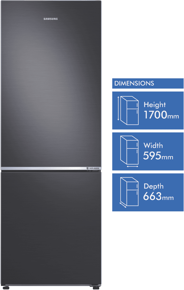 Samsung SRL334NMB 336L Bottom Mount Refrigerator at The Good Guys