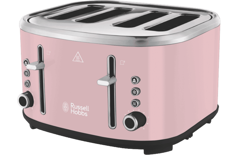 Russell Hobbs RHT445PNK Legacy 4 Slice Toaster Pink at The Good Guys