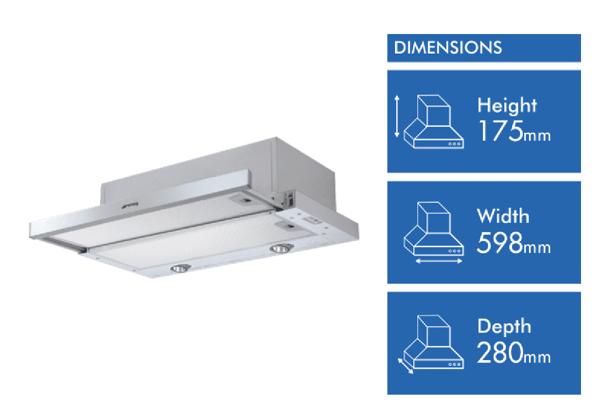 Smeg 60cm Slideout Rangehood