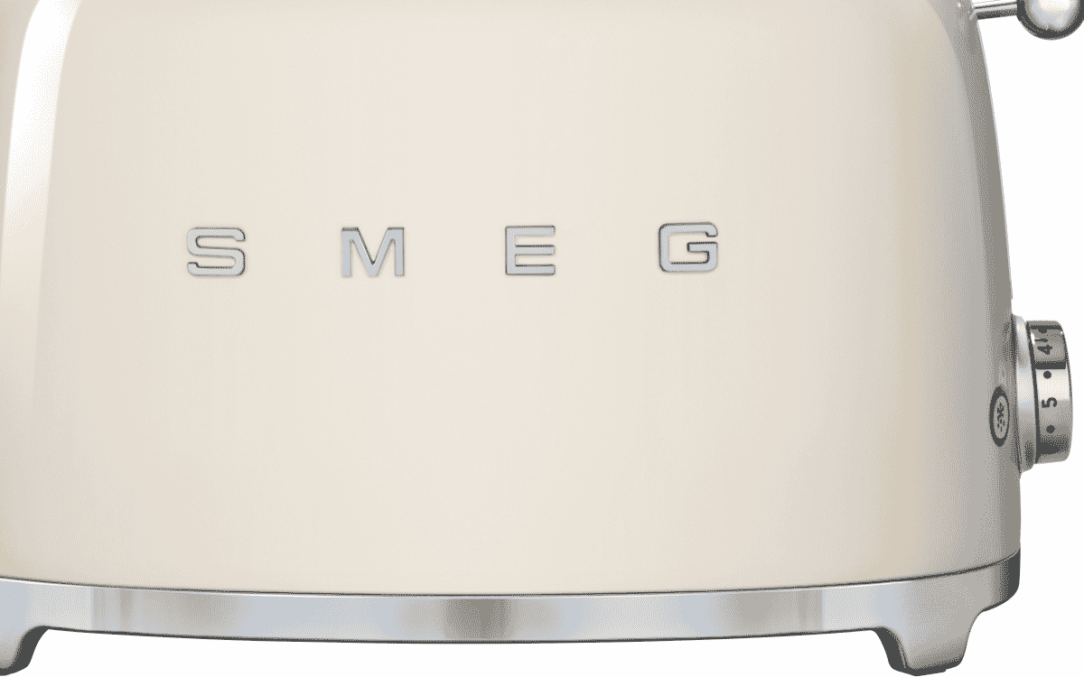 Smeg TSF01CRAU 50s Retro Style 2 Slice Toaster Cream at The Good Guys