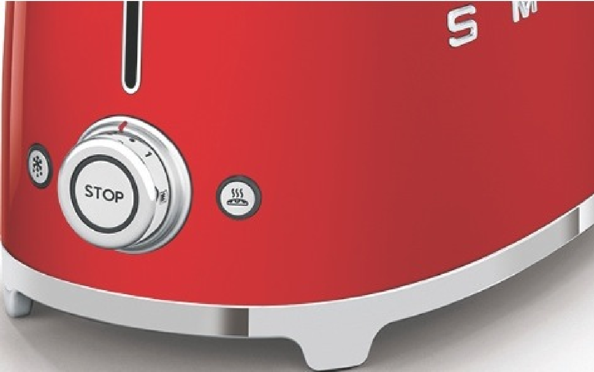 Smeg Toaster 2 fette Rosso