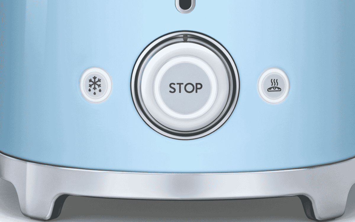 Smeg TSF01PBAU 50s Retro Style 2 Slice Toaster Blue at The Good Guys