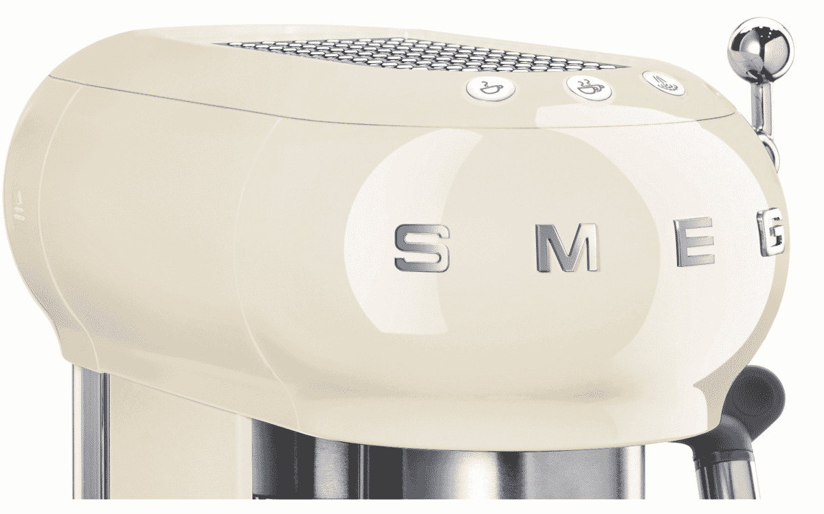 Smeg ECF01CRAU 50s Retro Style Coffee Machine Cream at The Good Guys