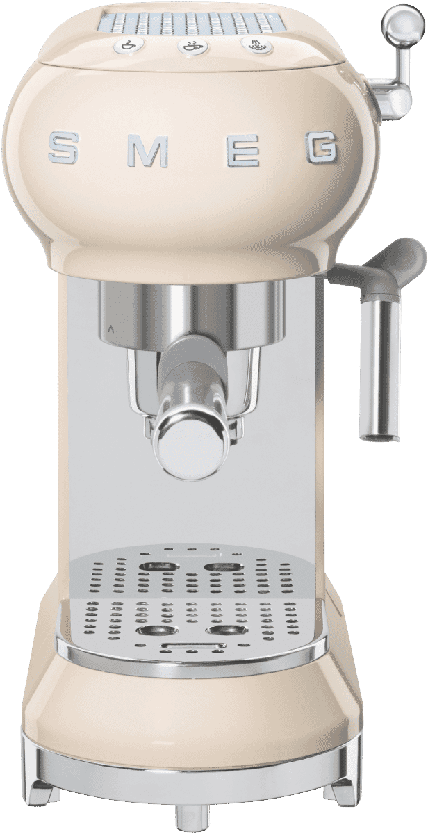 Smeg ECF01CRAU 50s Retro Style Coffee Machine Cream at The Good Guys