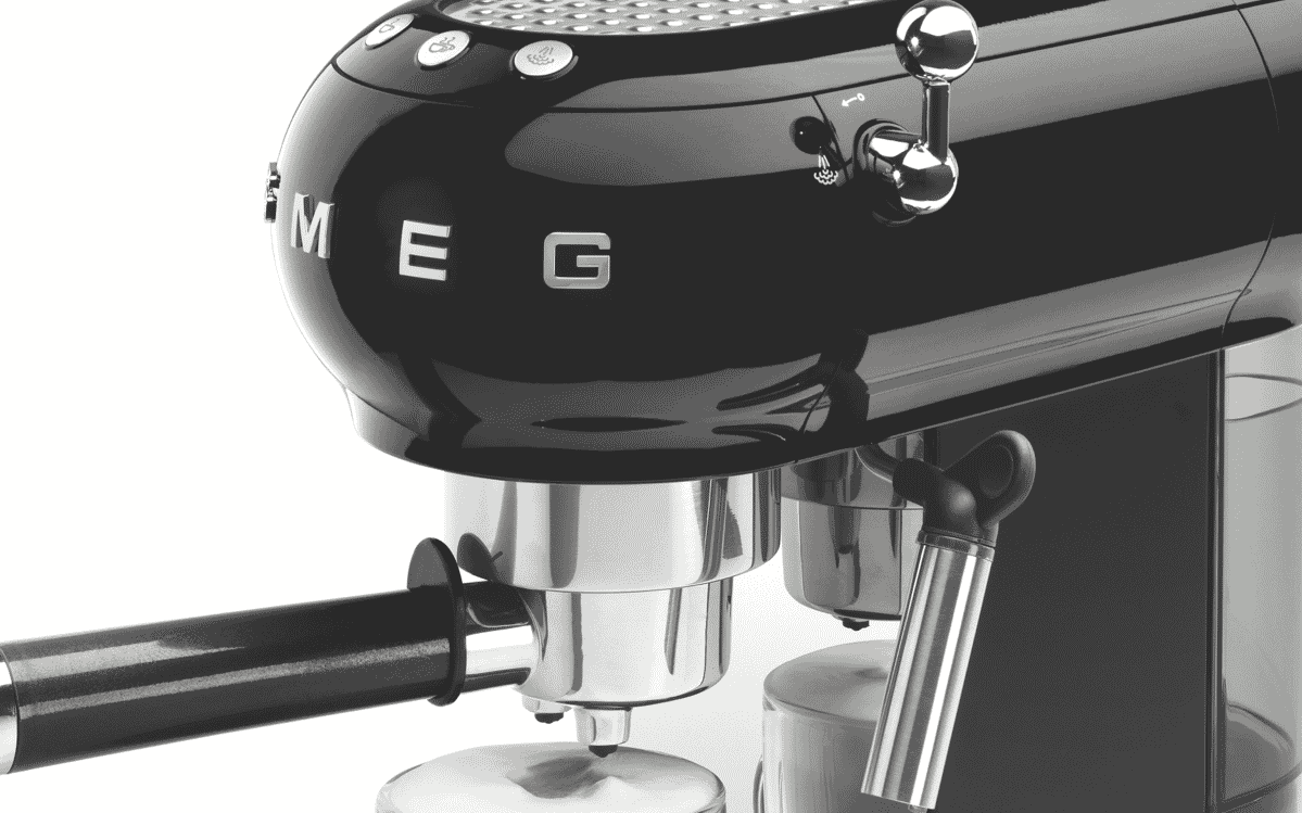 Smeg ECF01BLAU 50's Retro Style Coffee Machine - Black at ...