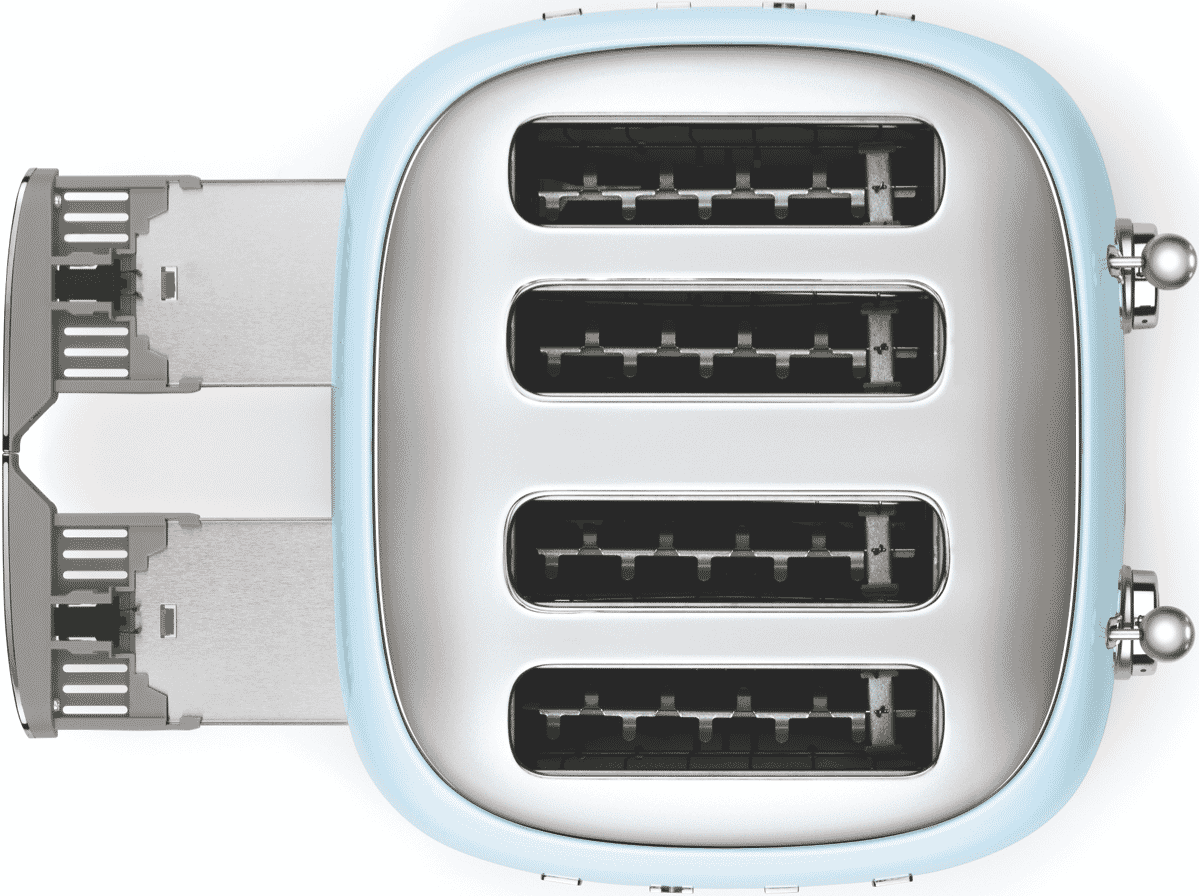 Smeg 50s Style 4 Slot Toaster - Pastel Blue